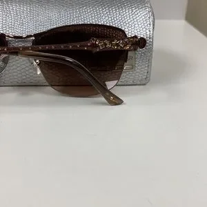 Judith Lieber Titanium Crystal Encrusted Sunglasses Rare Handmade in Japan m_633348ff83cbecb73b1b2383.jpg main image 4